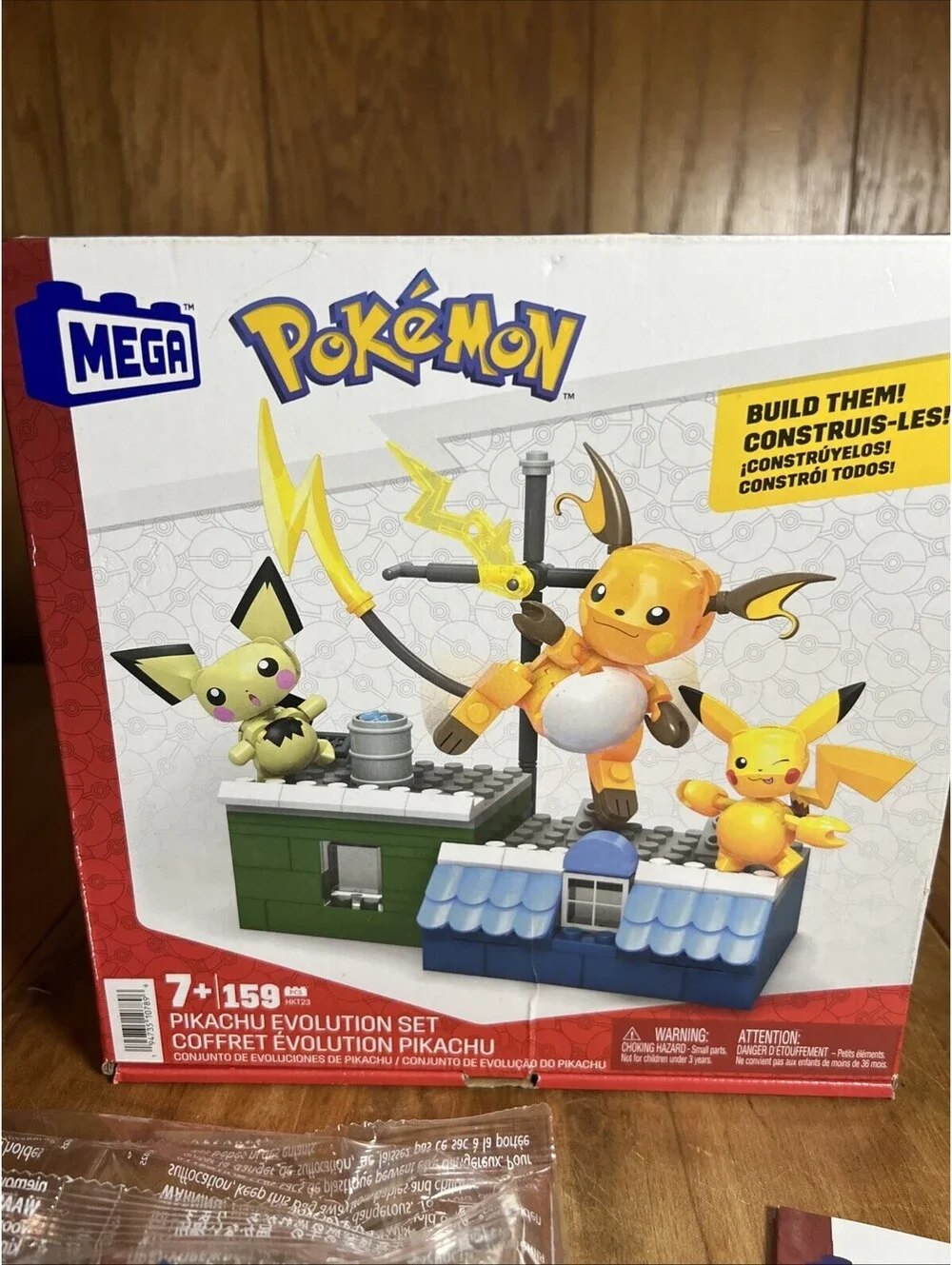 MEGA Pokemon Building Set HKT23 Pikachu Evolution Set 159 Pieces NEW